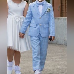 3 pieces blazer, pants and bow tie set